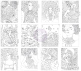 Planificador de princesas My Prima, separadores con pestañas para colorear, 6,5" x 8", paquete de 12