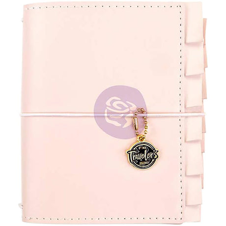 Sophie PTJ Passport Size Prima Traveler's Journal. Sophie is soft and feminine with a flirty little ruffle. 