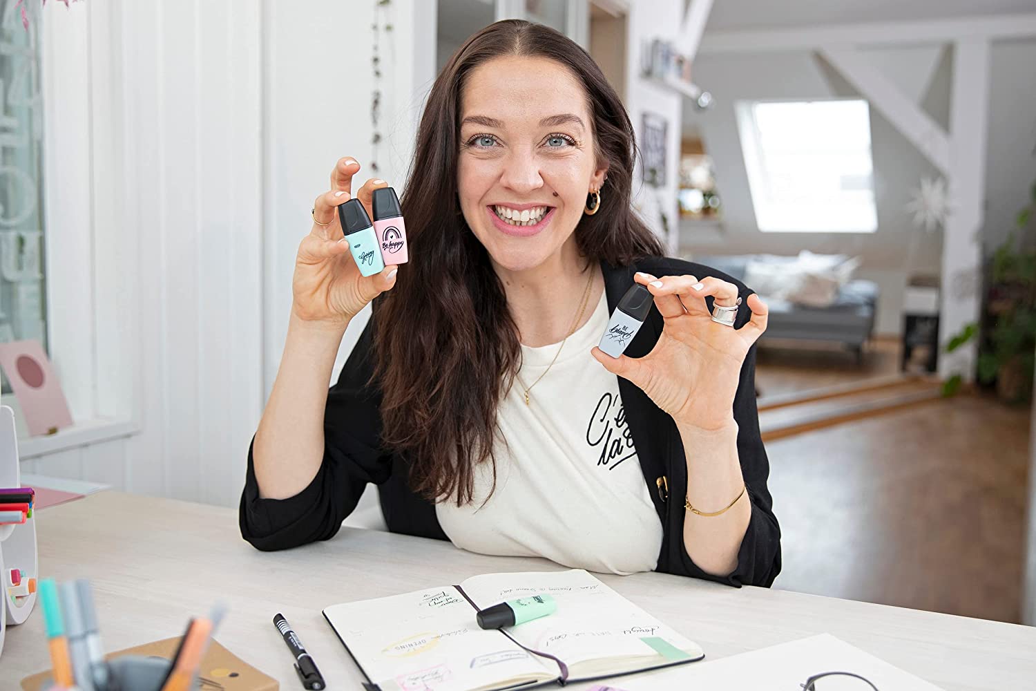 BOSS Mini Highlighter Pastellove Set II 6/Pkg Stabilo