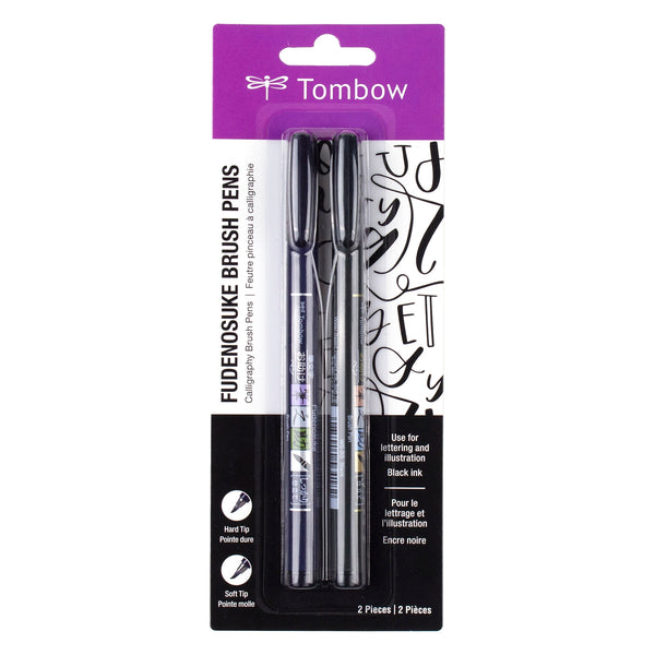 Fudenosuke Calligraphy Brush Pens 2-Pack