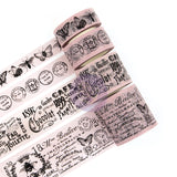 PTJ Vintage Decorative Tape Blush 4/Pkg Prima Traveler's Journal