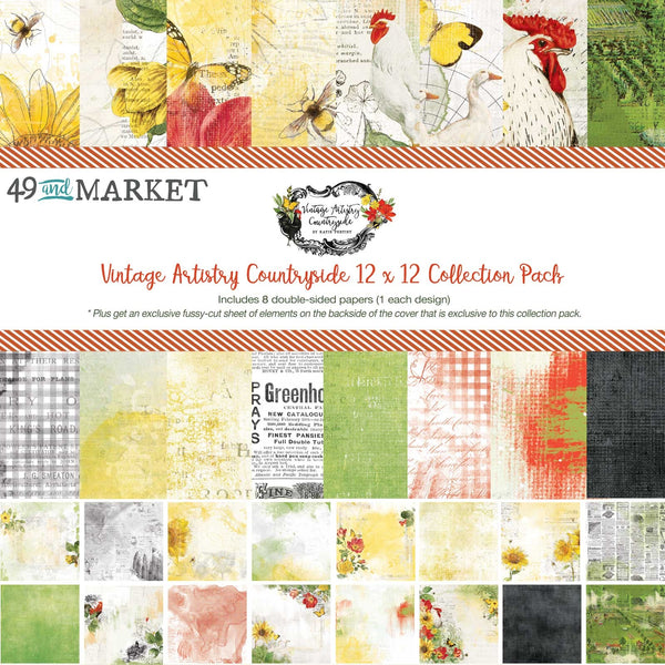 Vintage Artistry Countryside Collection Pack 12"X12"