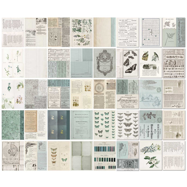 Color Swatch: Eucalyptus Collage Sheets 6"X8" 40/Pkg