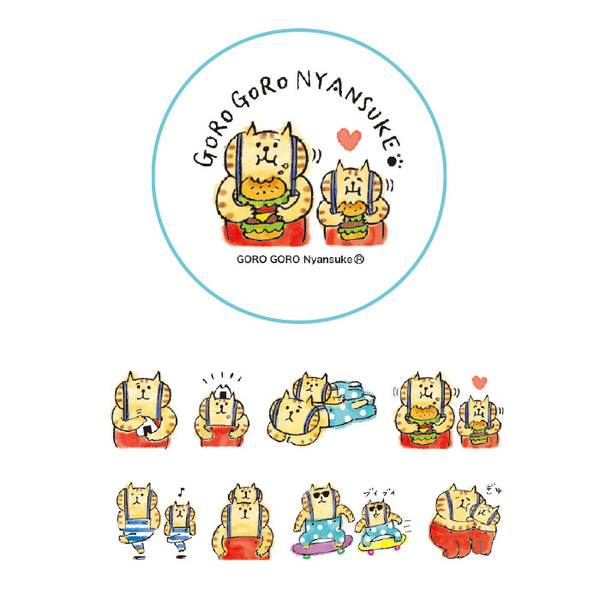 Goro Goro Nyansuke Peta Roll Sticker (104pcs)