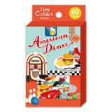 American Diner Tiny Collect Sticker. A miniature toy-style sticker with a cute little world view.