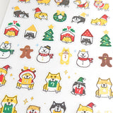 Shibanban Shiba Inu Christmas Sticker
