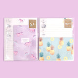 Summery Pineapple letter set, made in Japan. Whether you want say thank you or just want to keep in touch with an old friend, write a little love letter to that special person or simply sending a "Hello" to your penpal. These letter set let you leave your mark on the world, these stationery set surely make a lasting impression. 