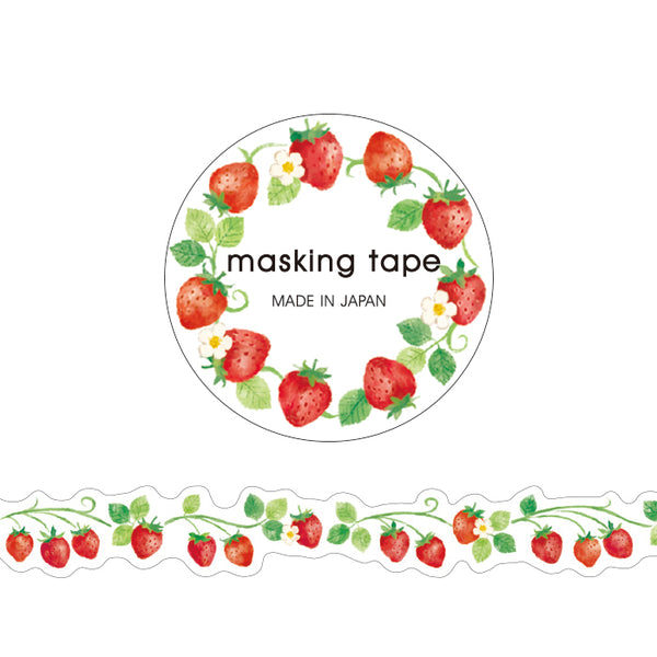 Strawberry Die Cut Japanese Washi Tape Mind Wave