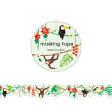 Mind Wave Jungle / Rainforest with Toucan and Monkey Masking Tape - Great for border and on top of the spreads.