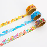 Surfing Die Cut Japanese Washi Tape Mind Wave - Surfer, surfing, waves and surfboard
