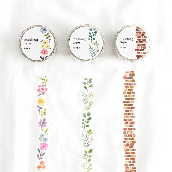 Cinta washi con diseño de ladrillos Ranga y ondas mentales 