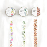 Cinta washi con diseño de ladrillos Ranga y ondas mentales 