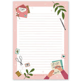 Sweet Pink Mail Notepad A5