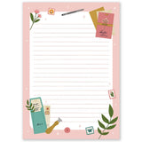Sweet Pink Mail Notepad A5