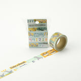 Let's Go! It's so Cool! Round Top Washi Tape • ASAMIDORI Penguin
