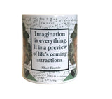 Inspiration comes in many forms. Albert Einstein embodies inspiration in his intelligence, his wit and in his life. We created a set of fun ceramic mugs with some of the most inspirational artists, writers, scientists and authors in history!