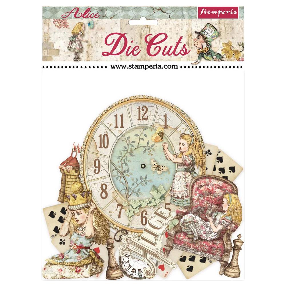 Alice Through The Looking Glass Stamperia Die-Cuts 47/pkg