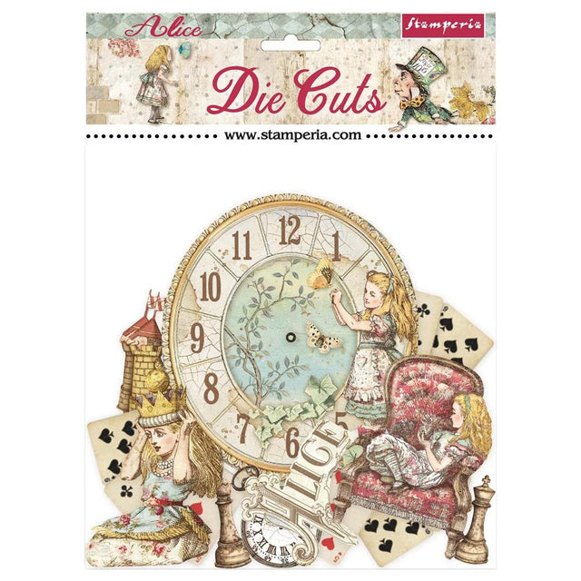 Alice Through The Looking Glass Stamperia Die-Cuts 47/pkg