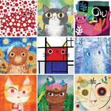 Piece together Artsy Cats 500 Piece Family Puzzle from Mudpuppy to reveal feline portraits inspired by the world’s greatest modern art meowsters! This amusing illustration is a great family activity for adults and children to enjoy together. Puzzle pieces come packaged in a sturdy and easy-to-wrap box, perfect for gifting, reuse, and storage.