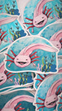 Axolotl Holographic Sticker