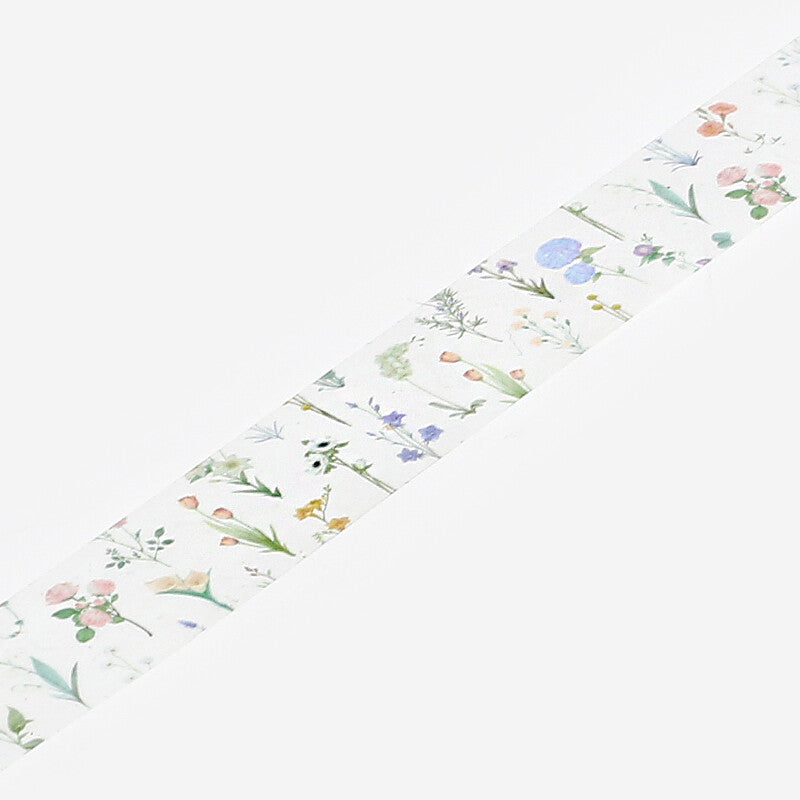 Cinta adhesiva transparente PET con patrón Flourish BGM 