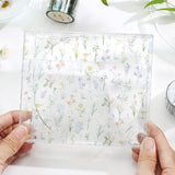 Cinta adhesiva transparente PET con patrón Flourish BGM 