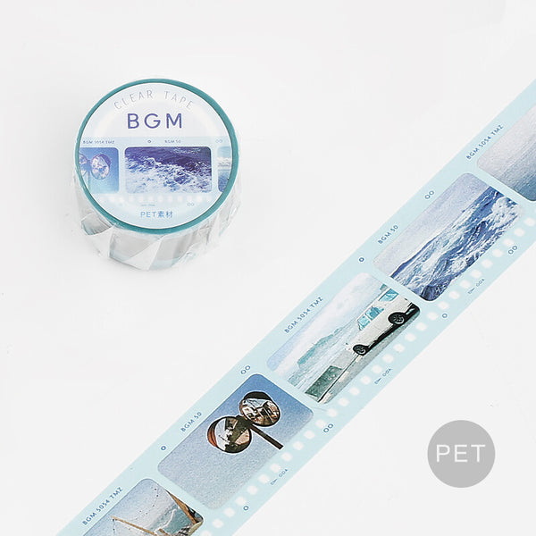 Film Blue PET Clear Tape BGM