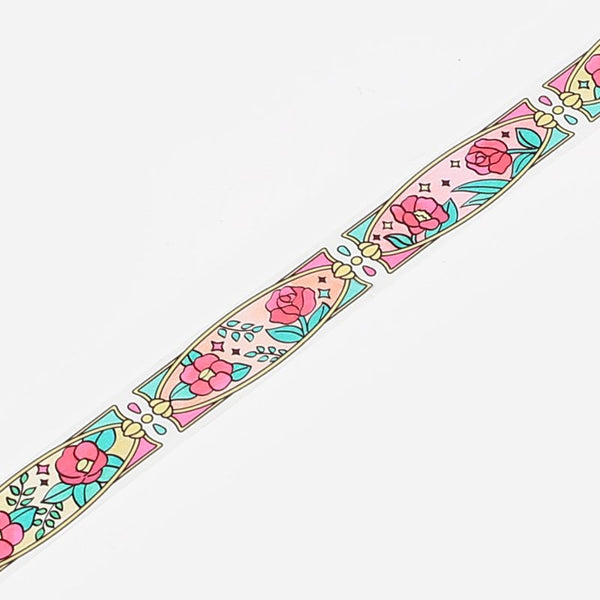 Stained Glass Girl's Dream Washi Tape Clear BGM