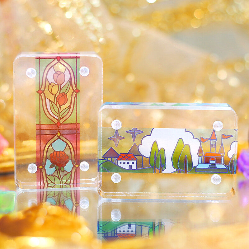Stained Glass Castle Forest Clear Tape