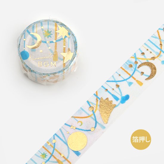 Star and Moon Decoration Washi Tape Foil BGM