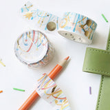 Star and Moon Decoration Washi Tape Foil BGM
