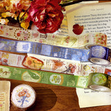 Romance in the Garden Blue Washi Tape