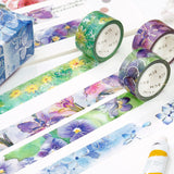 Watercolor Flower Hydrangea Washi Tape BGM