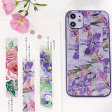 Watercolor Flower Violet Washi Tape BGM
