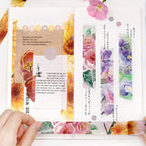 Watercolor Flower Rose Washi Tape BGM