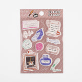 Stationery Writing Papers & Envelope BGM Clear Stamp Set