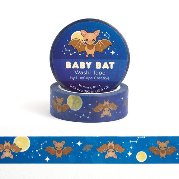 Baby Bat Washi Tape  LuxCups Creative