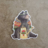 Bernice's Bear Watering Can Sticker