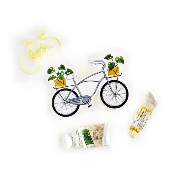 Bicycle with Monstera Sticker