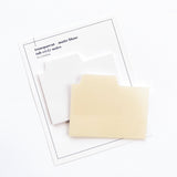 Blank Tab Sticky Note Set | Blanc
