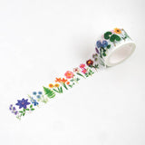 Blooming Rainbow Washi Tape Bottle Branch