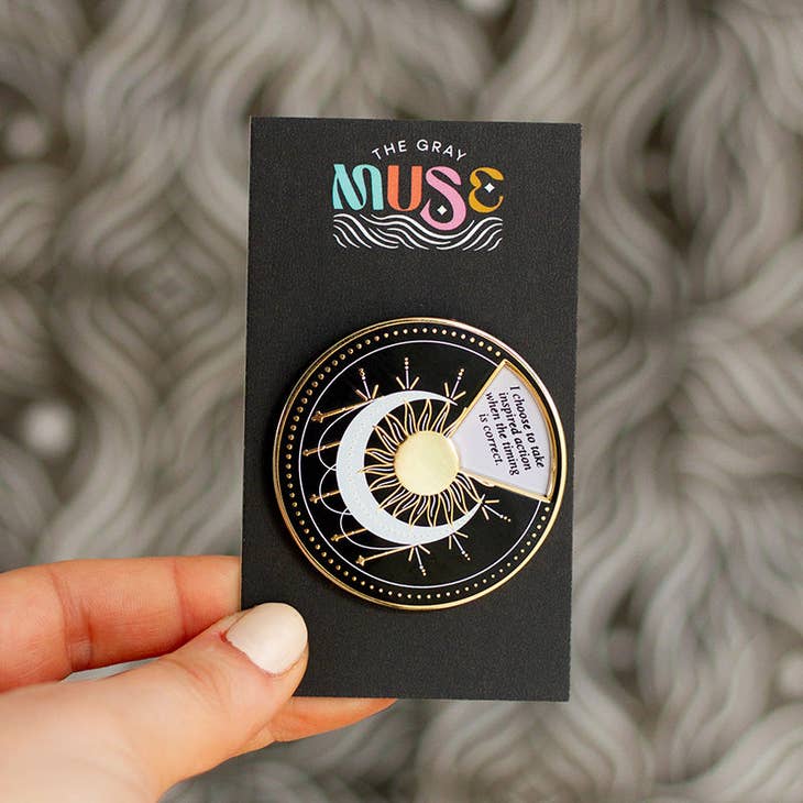 Bold Affirmations 5 Interactive Spinner Enamel Pin