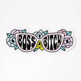 Boss Bitch Floral Vinyl Sticker