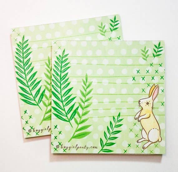 Botanical Bunny Memo Pad