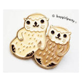 Brass Otters Enamel Pin