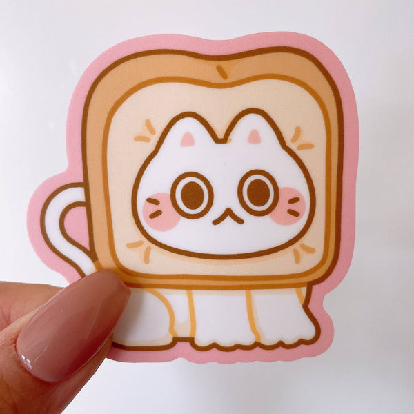 Bread Cat Vinyl Sticker