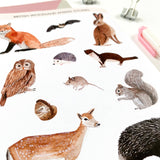 British Woodland Animal Stickers