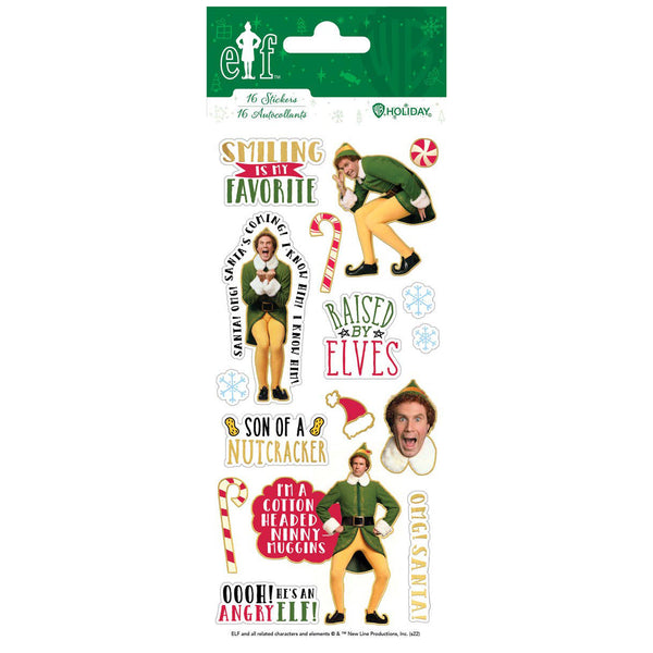 Buddy The Elf Quotes Foil Stickers