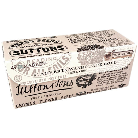 Adverts 49 And Market Curators 4" Washi Tape Roll