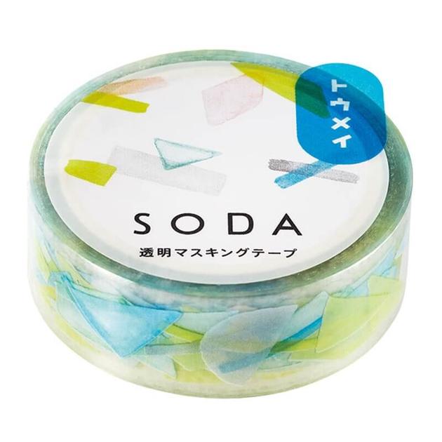 Shape Soda Washi Tape. Transparent PET film tape which is easy to re-stick.